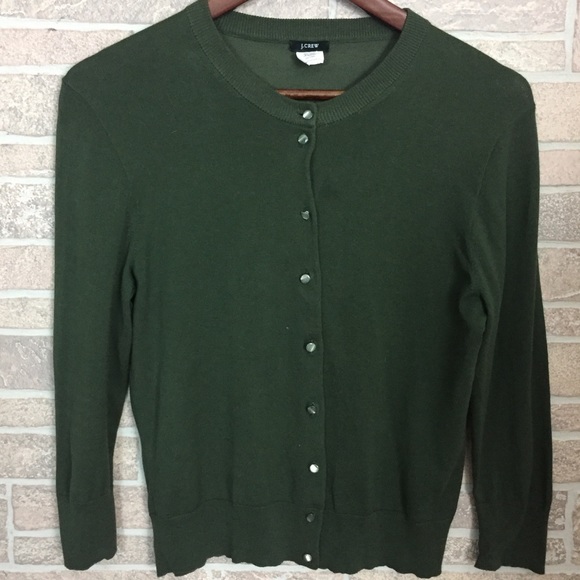 J. Crew Sweaters - J.Crew Green Soft Cardigan Medium